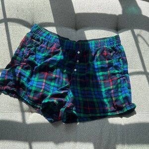 Aerie Flannel Shorts XL